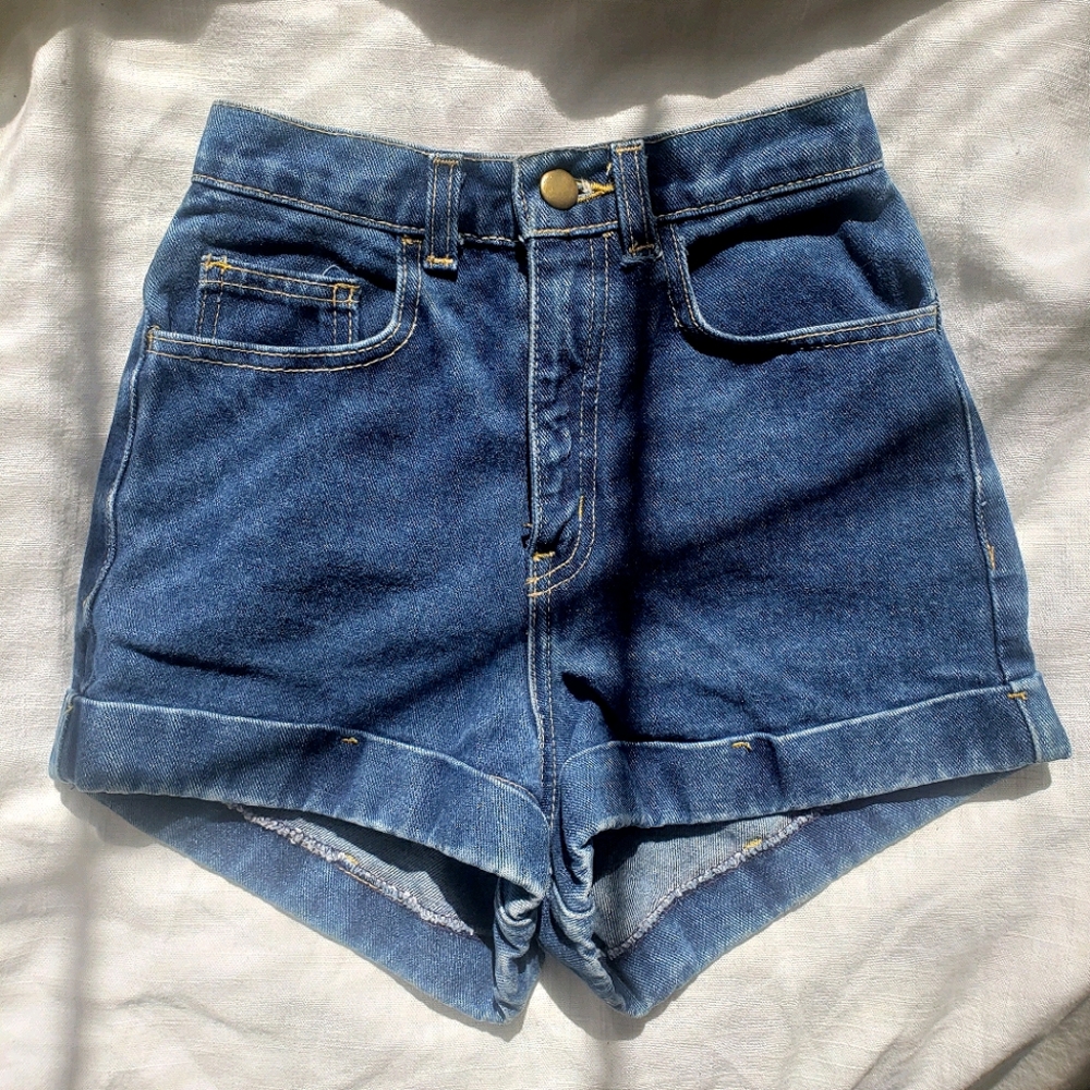 American Apparel jean shorts
